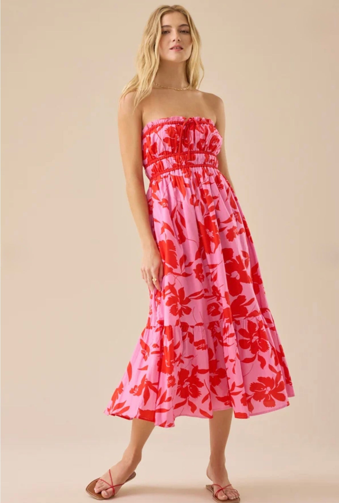 Altar’d State Mallory Floral Midi Dress NWT