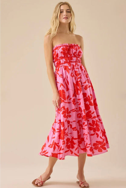 Altar’d State Mallory Floral Midi Dress NWT