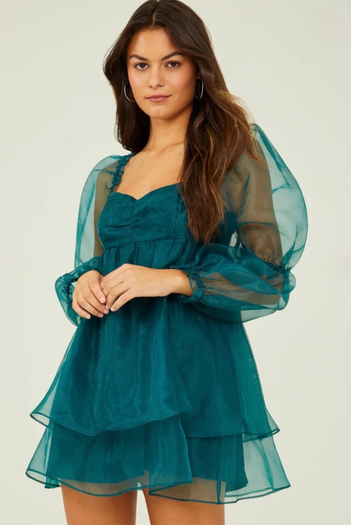 Altar’d State Ana Organza Babydoll Dress