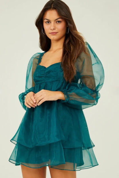 Altar’d State Ana Organza Babydoll Dress