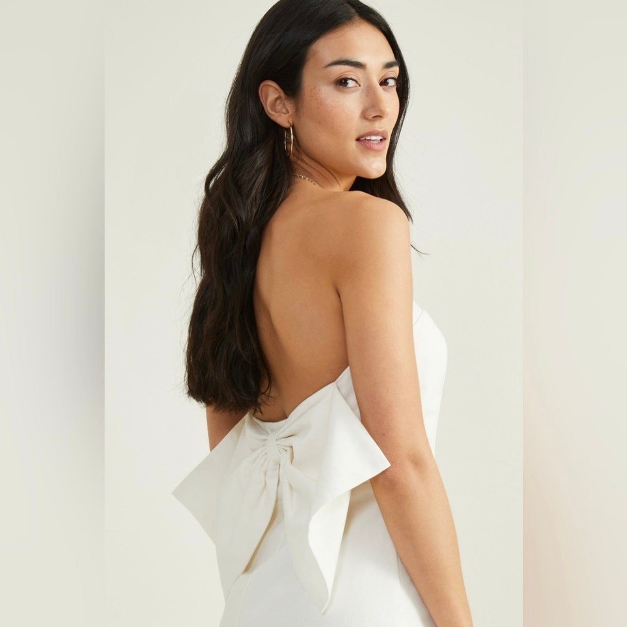 lilia lace bow dress Lilia Lace Bridal Mini Dress | Civil Ceremony & After Party