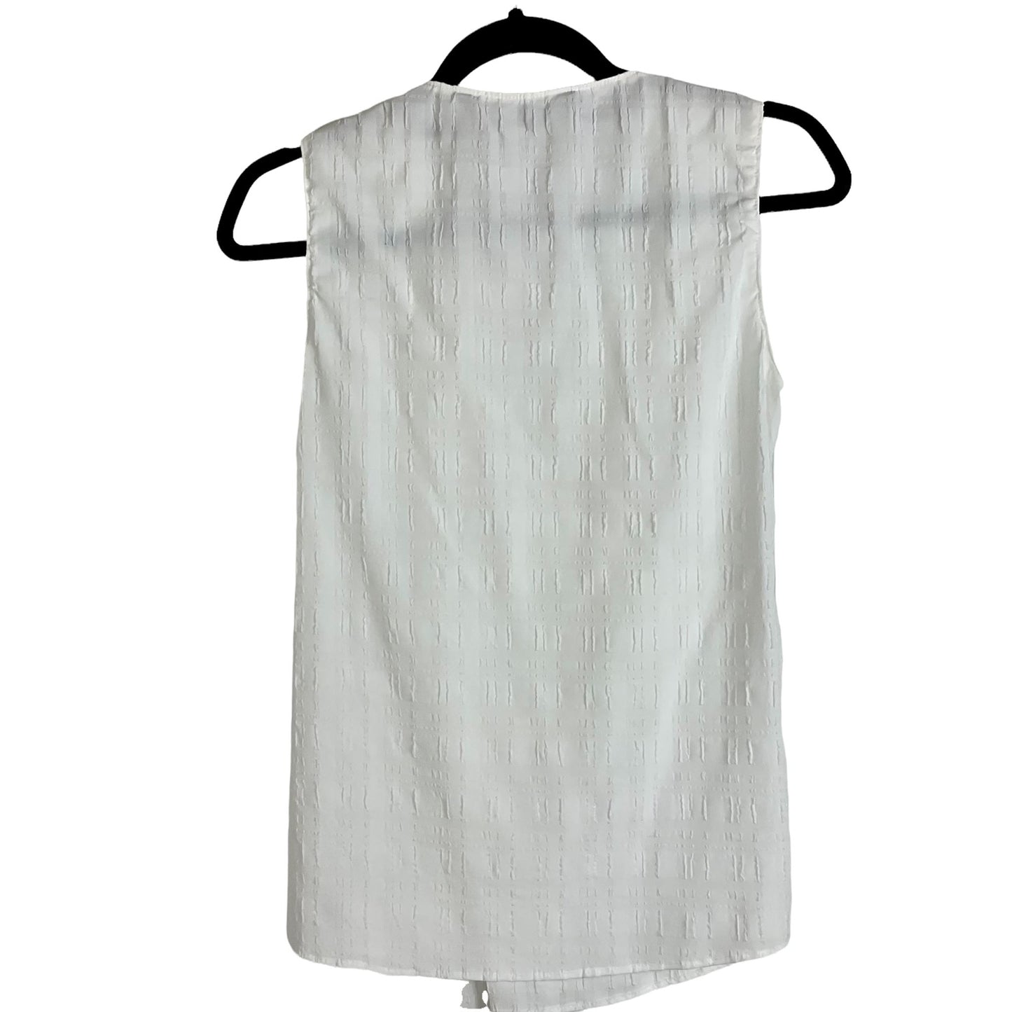 Zara White Textured Blouse Size Small