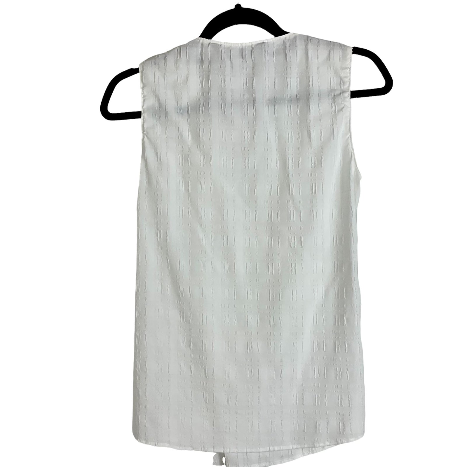 Zara White Textured Blouse Size Small
