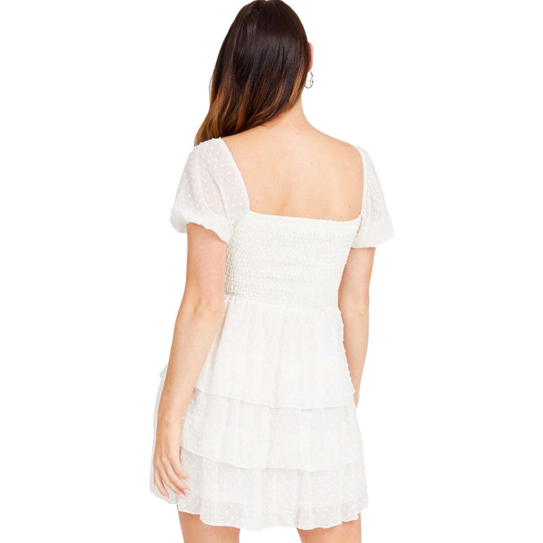 Altar’d State Luna Puff Sleeve Dress NWT