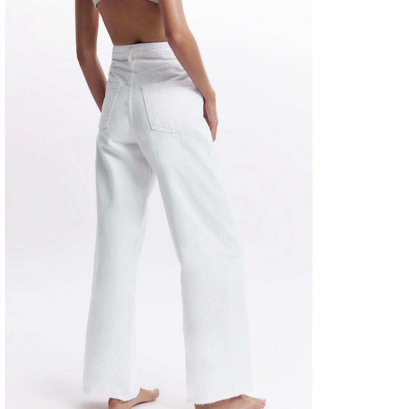 Zara The Caia Pant In Ecru