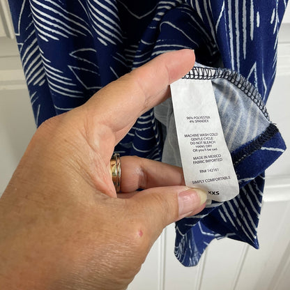 LuLaRoe Knit Royal Blue Pattern Size XXSmall