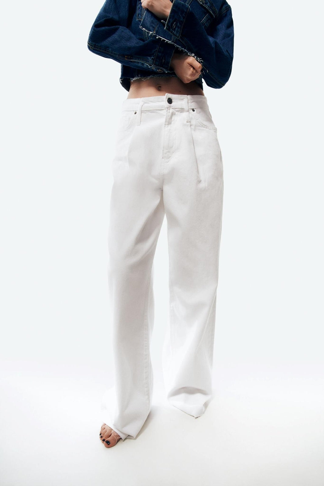 Zara The Caia Pant In Ecru