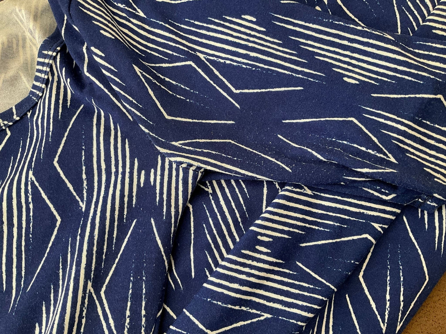 LuLaRoe Knit Royal Blue Pattern Size XXSmall