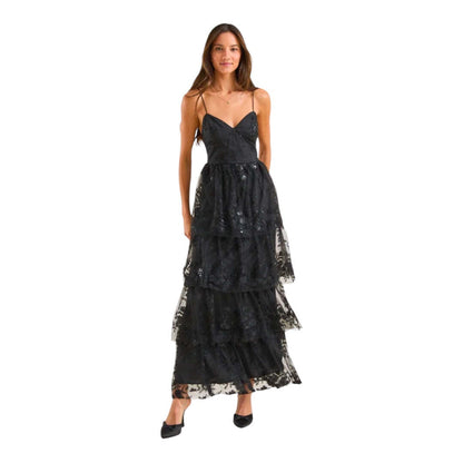 Rue Sequin Lace Maxi Dress