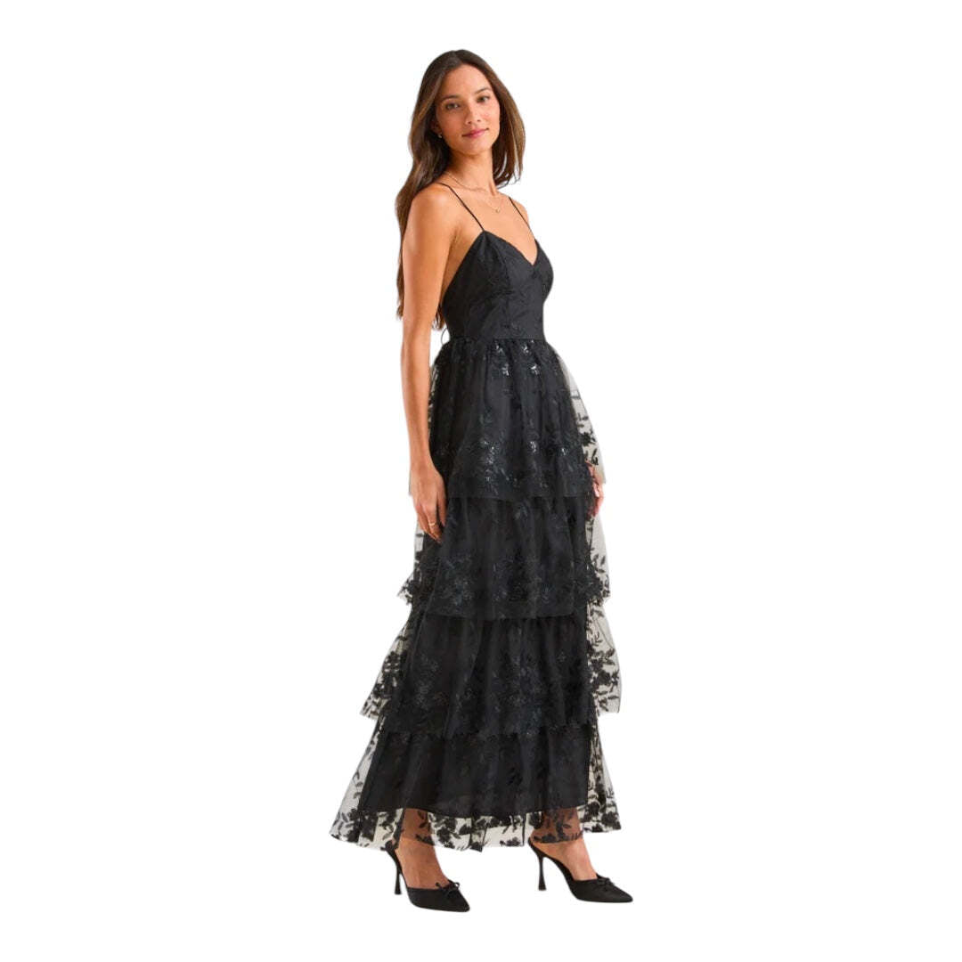 Rue Sequin Lace Maxi Dress