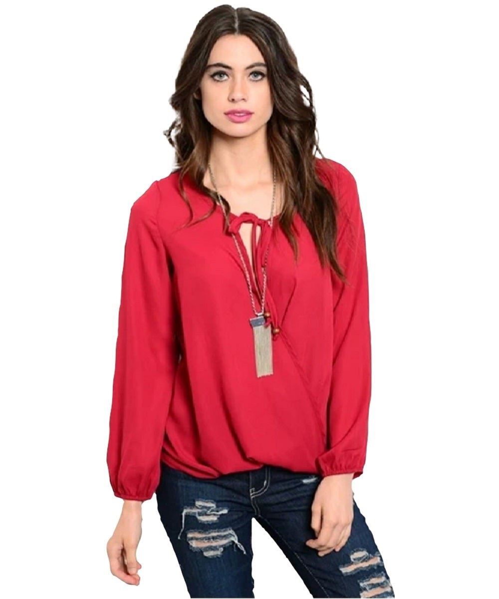 Crossbody Burgundy Top