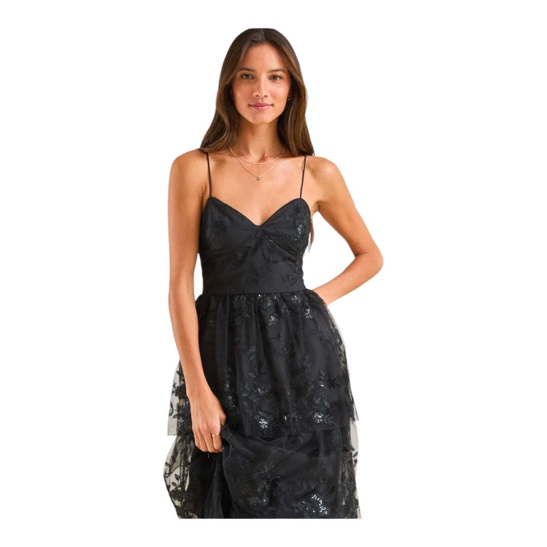Rue Sequin Lace Maxi Dress