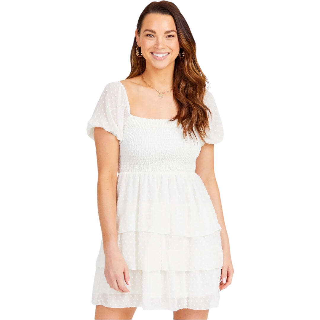 Altar’d State Luna Puff Sleeve Dress NWT