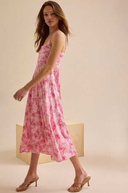 Altar’d State Austinly Floral Midi Dress NWT