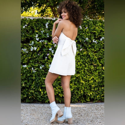 Lilia Strapless Bow Dress