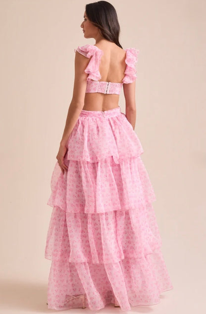 Altar’d State Becca Tiered Maxi Dress