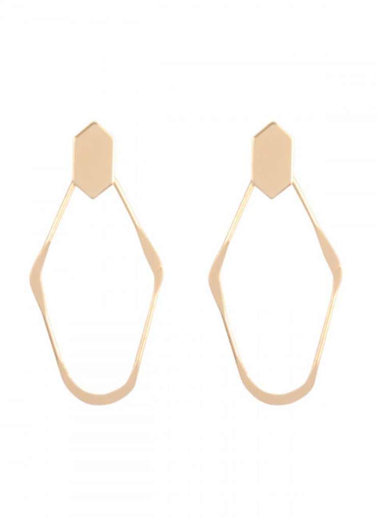 Riah Silver  & Rose Gold Dangle Earrings 2 sets