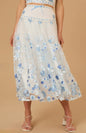 Altar’d State Braxlin Embroidered Midi Skirt NWT