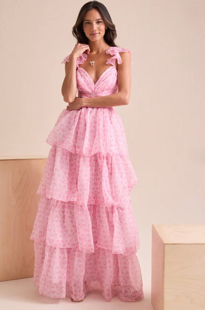 Altar’d State Becca Tiered Maxi Dress