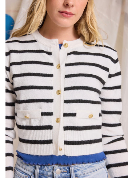 Altar’d State Laurie Gold Button Cardigan NWT