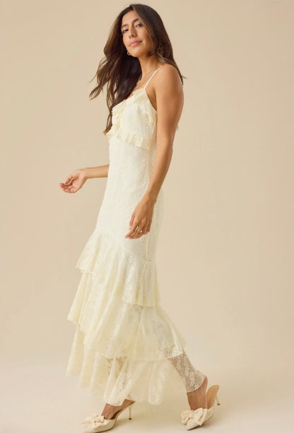 Altar’d State Adrianna Lace Maxi Dress