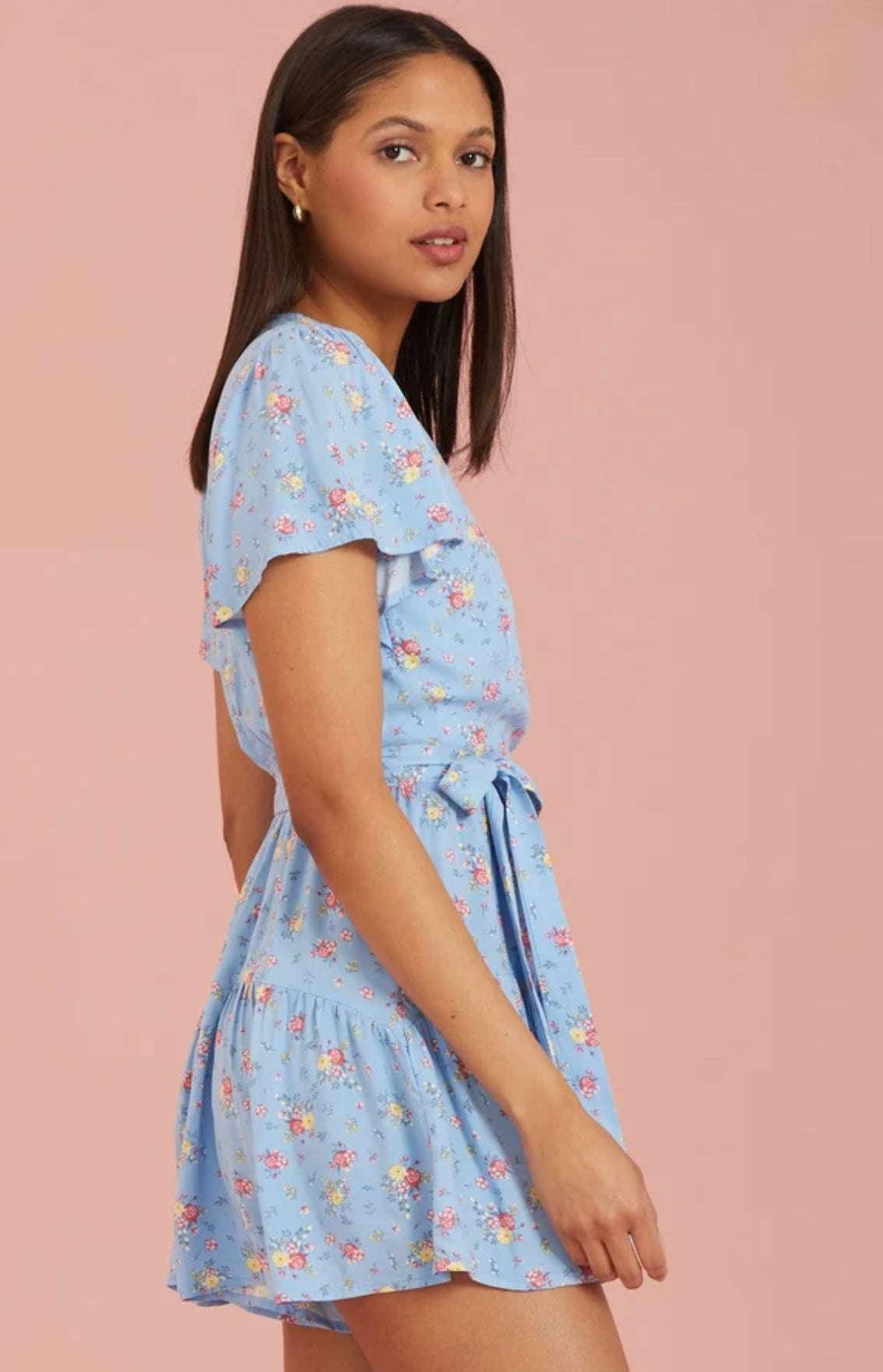 Altar’d State Aspen Floral Romper Small