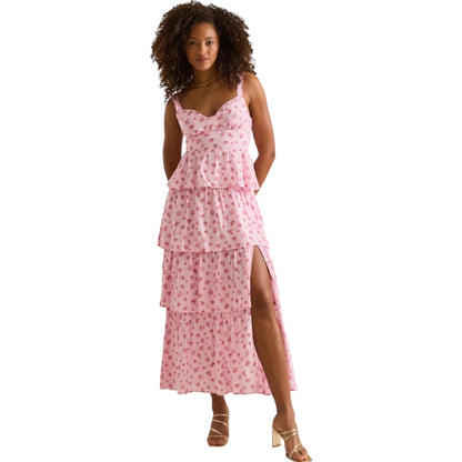 Altar’d State Rose Floral Maxi Dress NWT