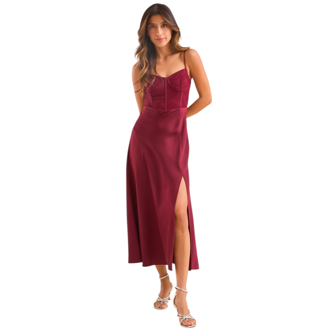 maxi dress altar'd state Altar'd State Evalina Satin Maxi Dress NWT – Our Sunshine Boutique