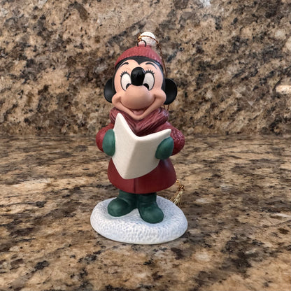Walt Disney Classics Collection "Pluto's Christmas Tree" Caroler Minnie Mouse
