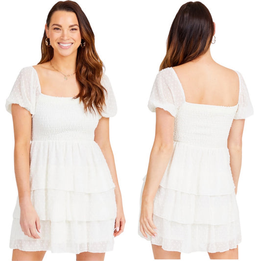 Altar’d State Luna Puff Sleeve Dress NWT