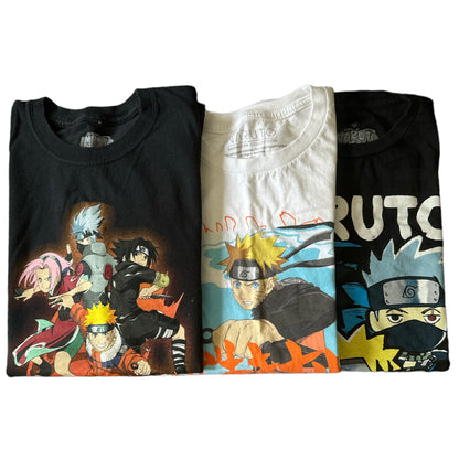 Naruto Mens T-Shirts Set of Three