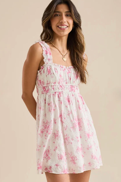 Altar’d State Dania Floral Mini Dress NWT