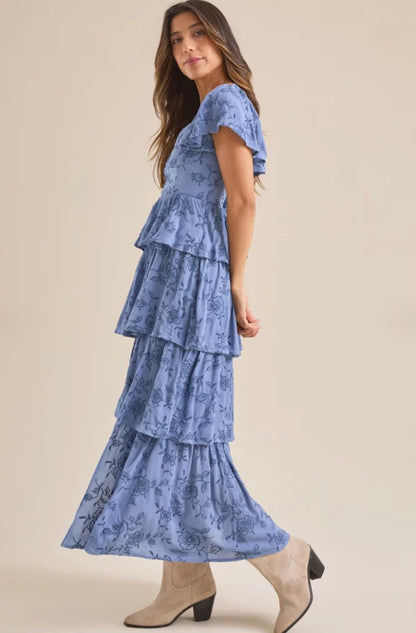 Altar’d State Roxanne Layered Maxi Dress NWT