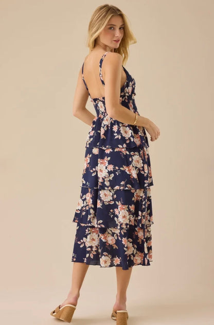 Altar’d State Londonly Floral Tiered Maxi Dress