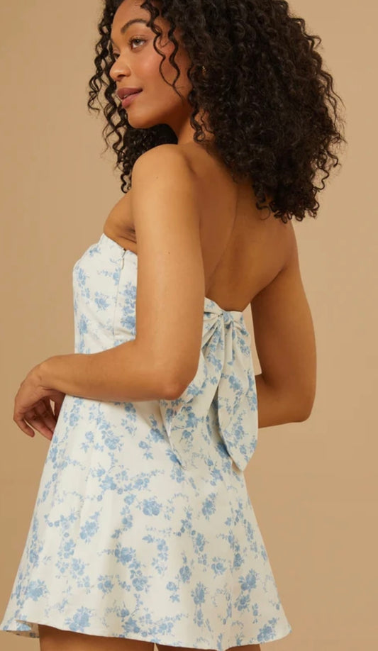 Altar’d State Lilia Floral Bow Back Dress NWT