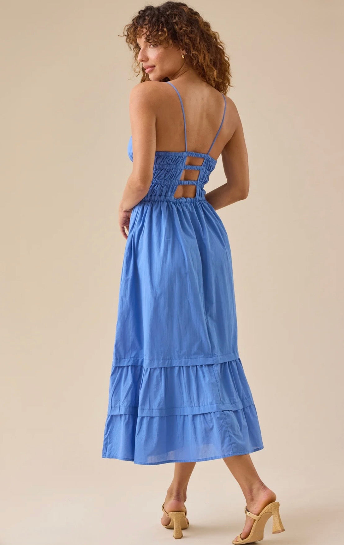 Altar’d State Brooke Tiered Midi Dress NWT