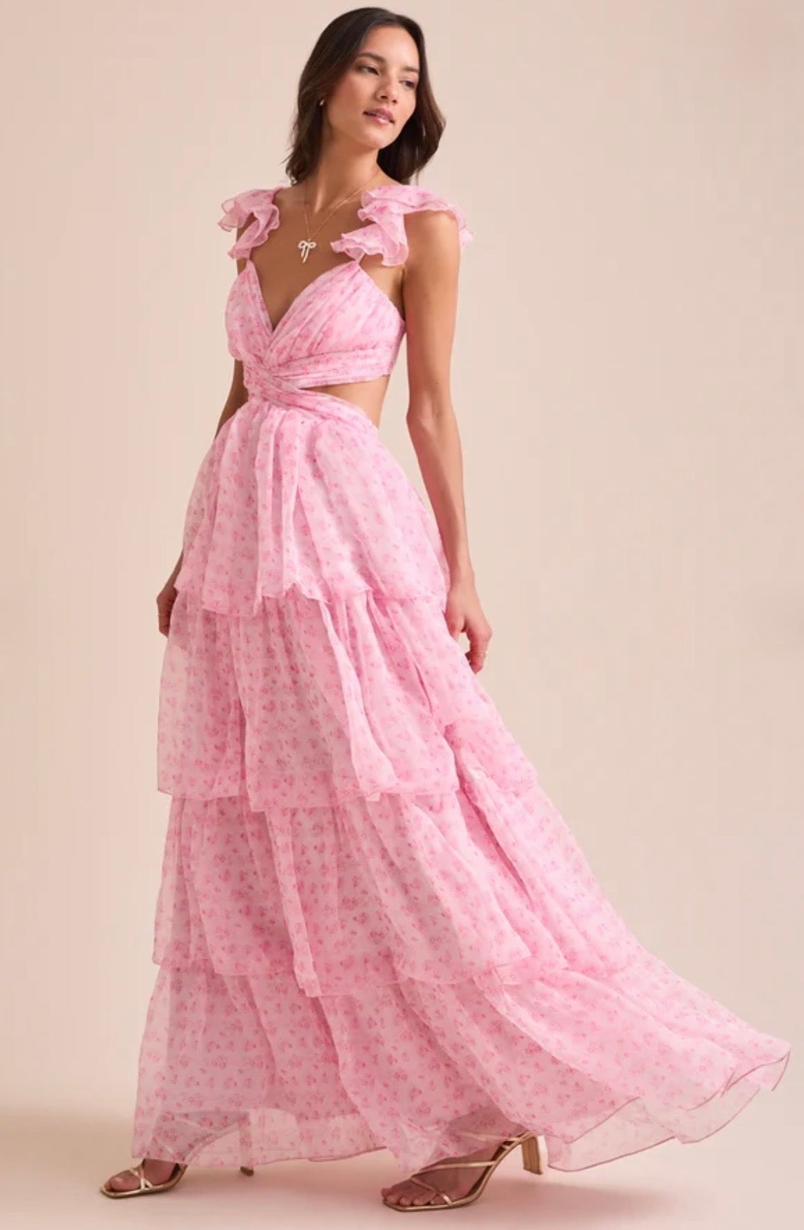 Altar’d State Becca Tiered Maxi Dress