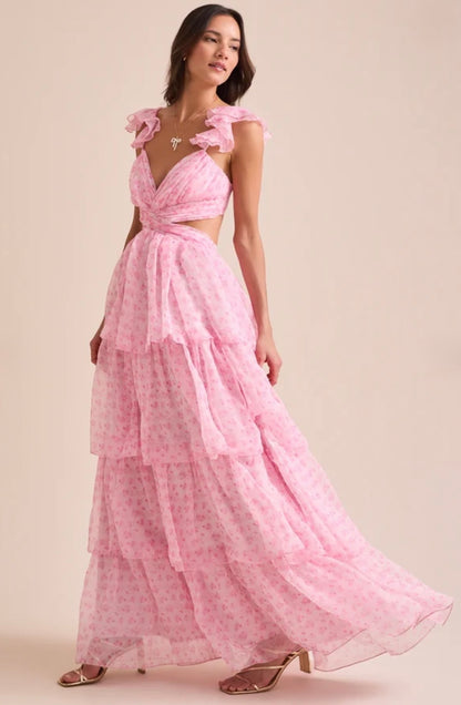 Altar’d State Becca Tiered Maxi Dress