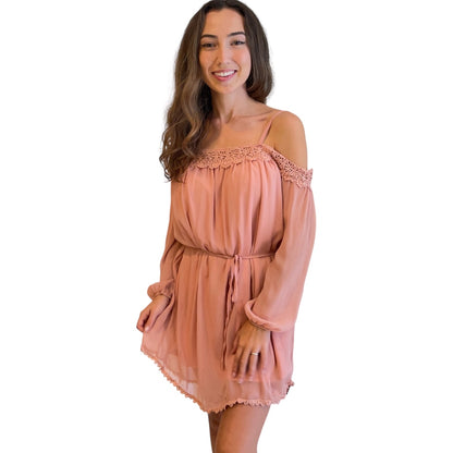 Favlux Mauve Off The Shoulder Dress