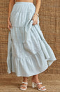 Altar’d State Fleur Gingham Maxi Skirt NWT