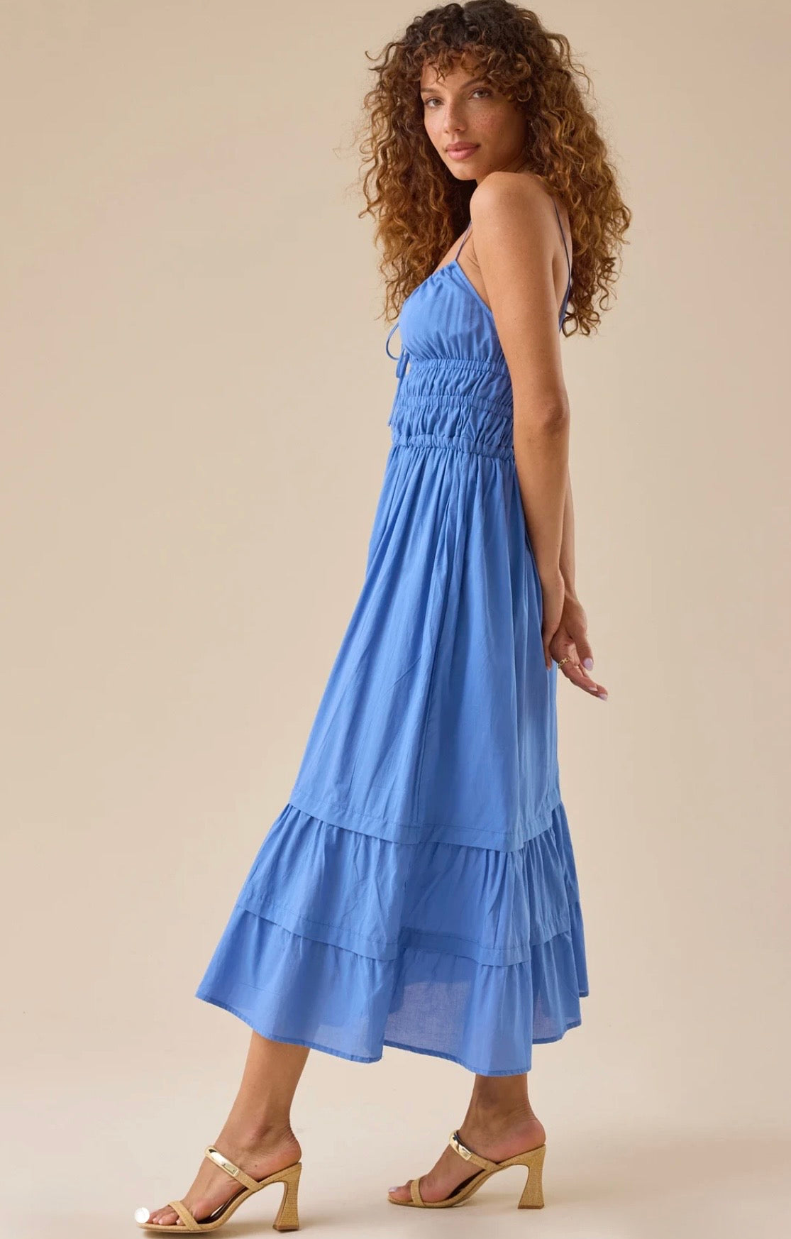 Altar’d State Brooke Tiered Midi Dress NWT