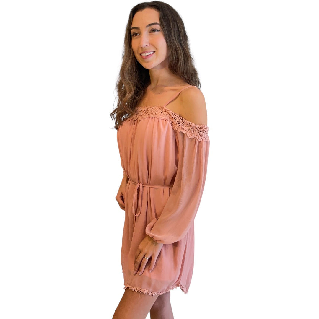 Favlux Mauve Off The Shoulder Dress