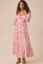 Altar’d State Whitney Long Sleeve Floral Maxi
