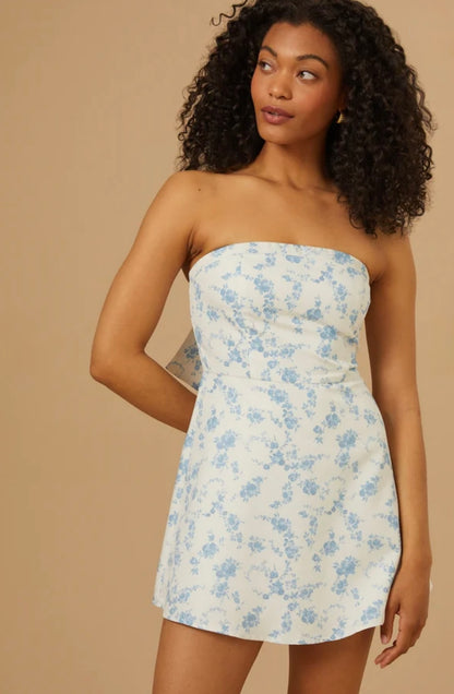 Altar’d State Lilia Floral Bow Back Dress NWT