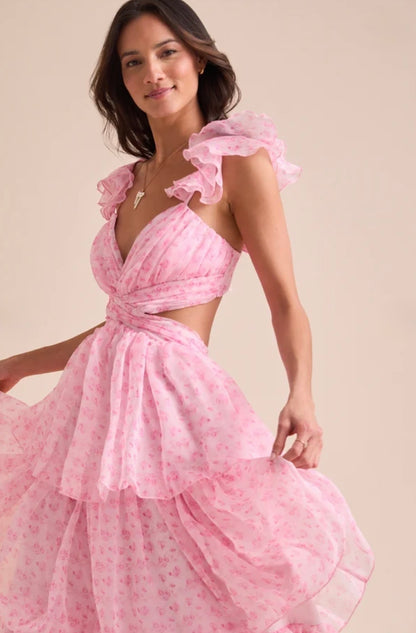 Altar’d State Becca Tiered Maxi Dress