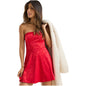 Altar’d State Lilia Strapless Jacquard Bow Dress NWT