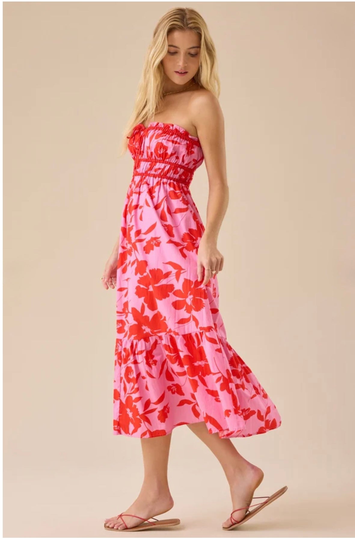 Altar’d State Mallory Floral Midi Dress NWT