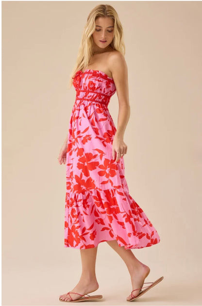 Altar’d State Mallory Floral Midi Dress NWT