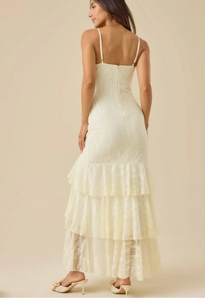 Altar’d State Adrianna Lace Maxi Dress