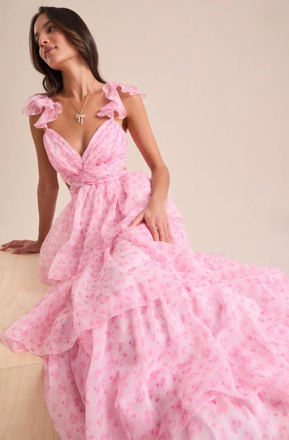 Altar’d State Becca Tiered Maxi Dress